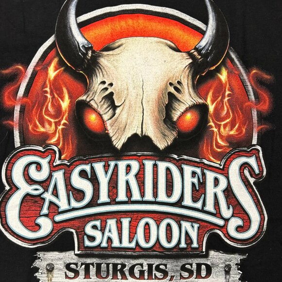 Easyriders Saloon Sturgis South Dakota Biker T Shirt Sz L - Picture 1 of 9